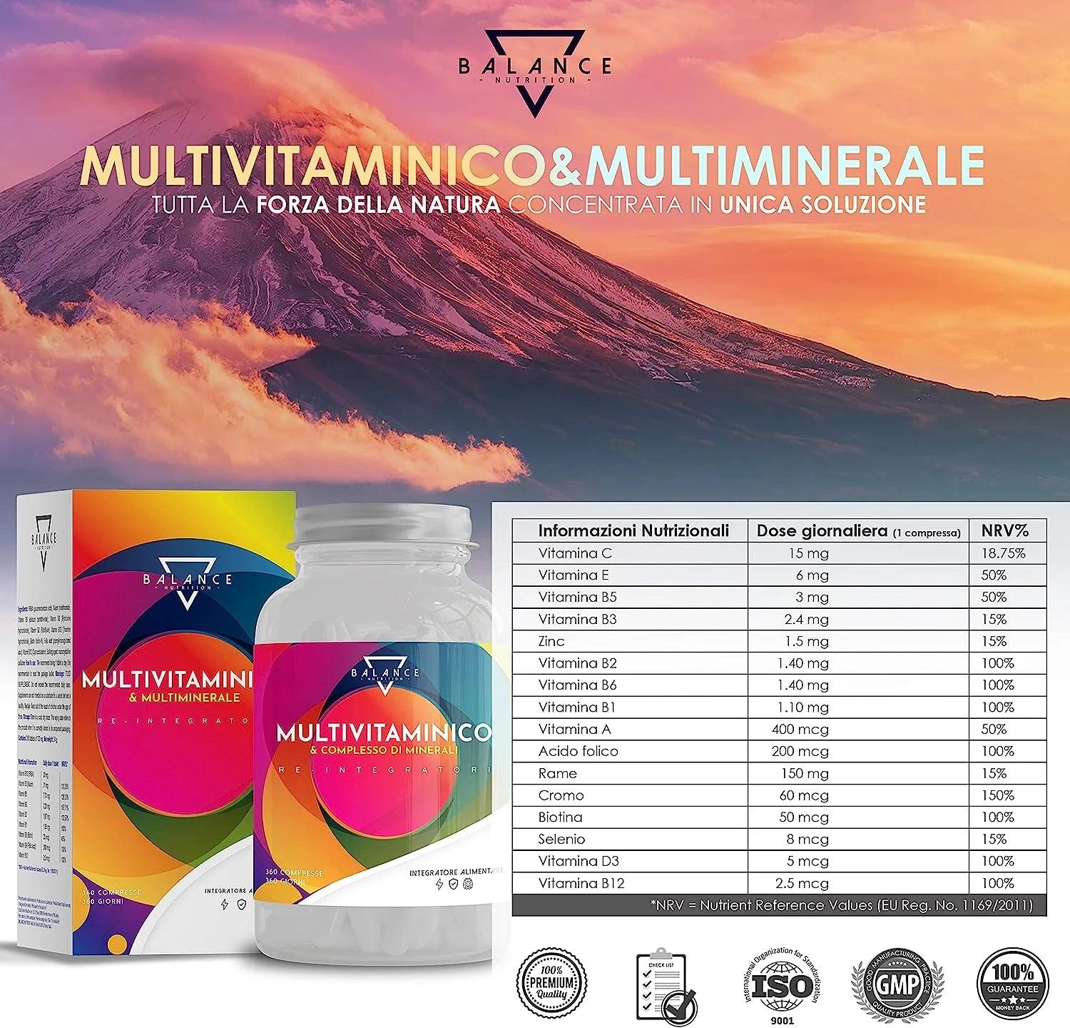 MULTIVITAMINICO - Un tornado di Energia per 1 anno intero - Balance Nutrition