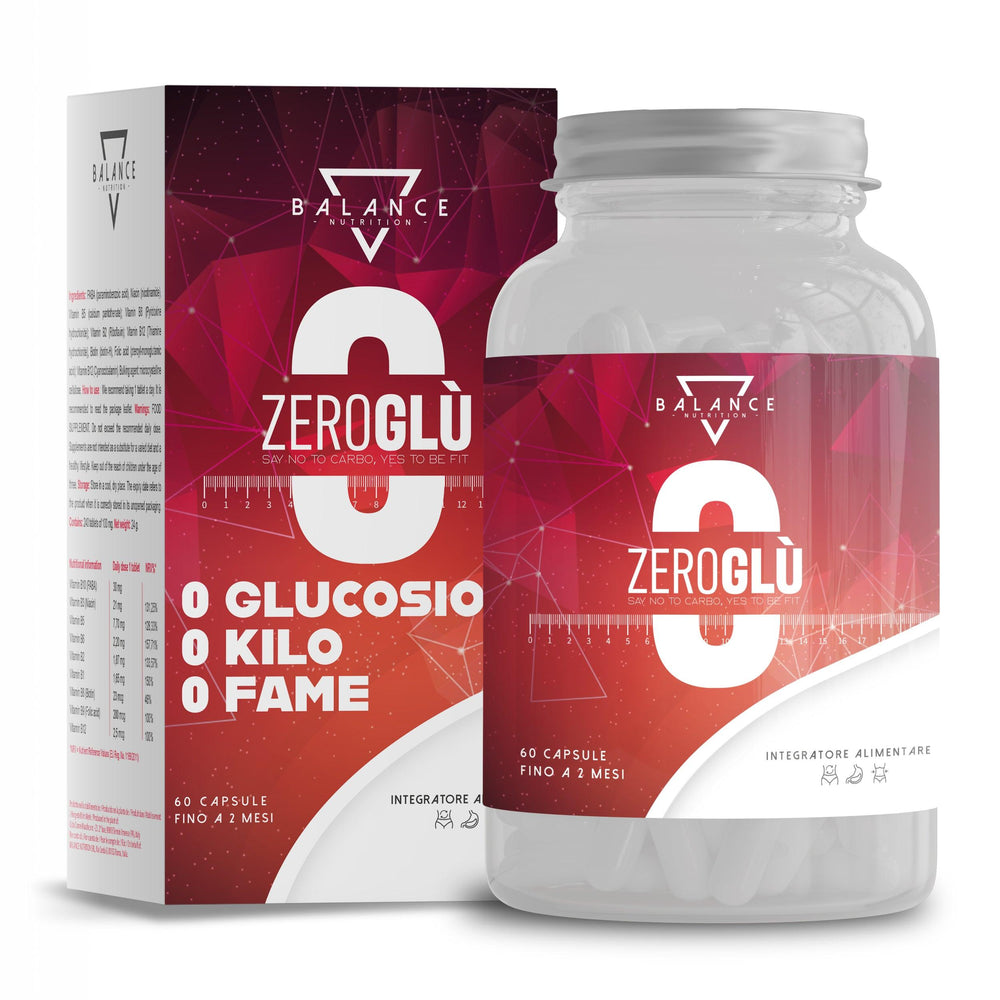 ZEROGLÙ - 60 Capsule | Brucia Grassi Potenti Veloci | Dimagrante Forte Veloce Donna | Riduce l’accumulo di Zuccheri per un corretto Controllo del Peso, con Estratto di Fagiolo e Piperina BIOPERINE® - Balance Nutrition