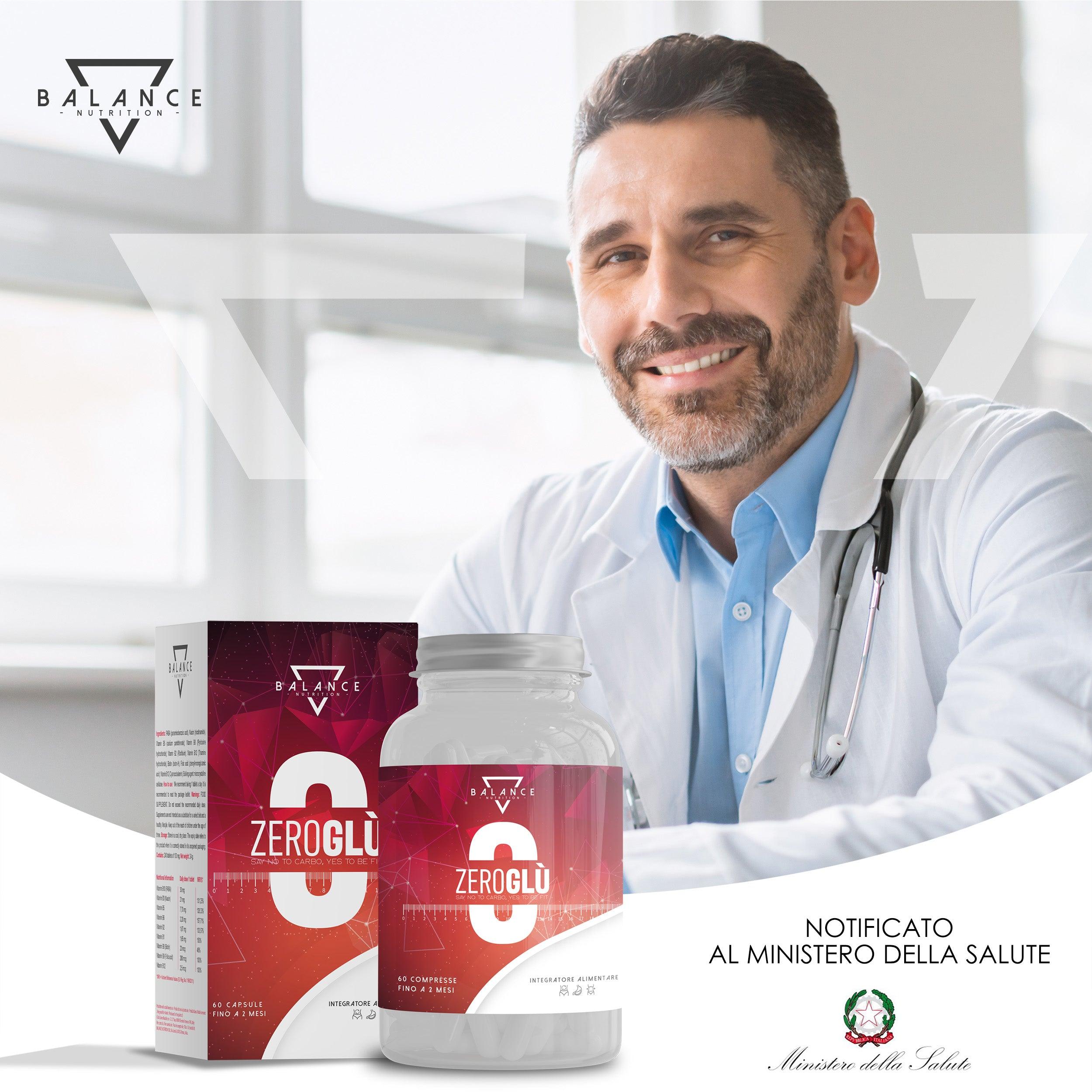 ZEROGLÙ - 60 Capsule | Brucia Grassi Potenti Veloci | Dimagrante Forte Veloce Donna | Riduce l’accumulo di Zuccheri per un corretto Controllo del Peso, con Estratto di Fagiolo e Piperina BIOPERINE® - Balance Nutrition