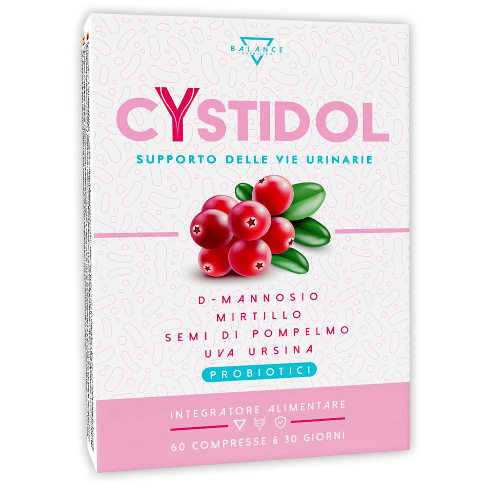 CYSTIDOL™ - Integratore per Cistite, Candida e Infezioni delle vie Urinarie - Balance Nutrition